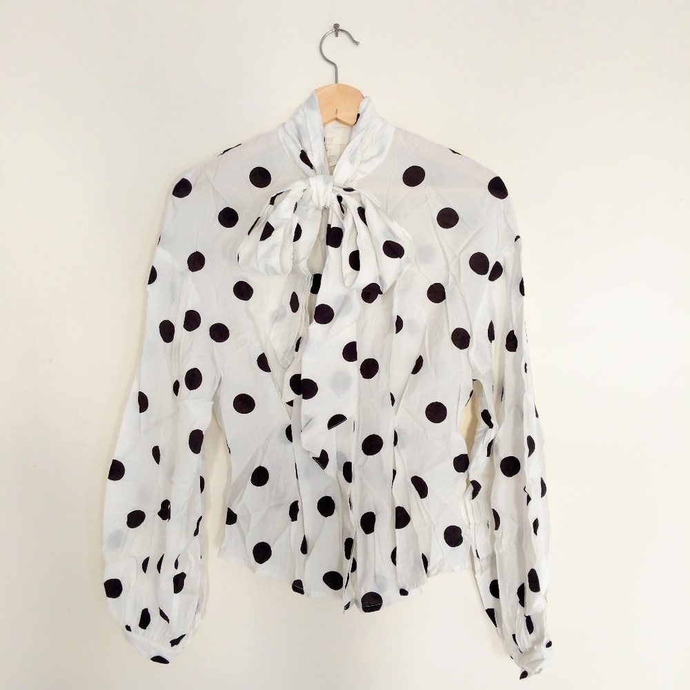 Poppy Black & White Blouse